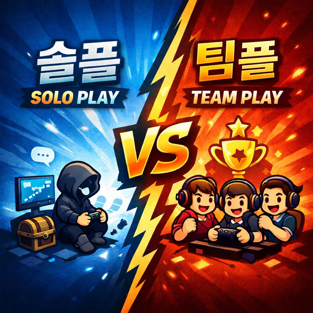솔플(Solo Play)과 팀플(Team Play) 유형 안내